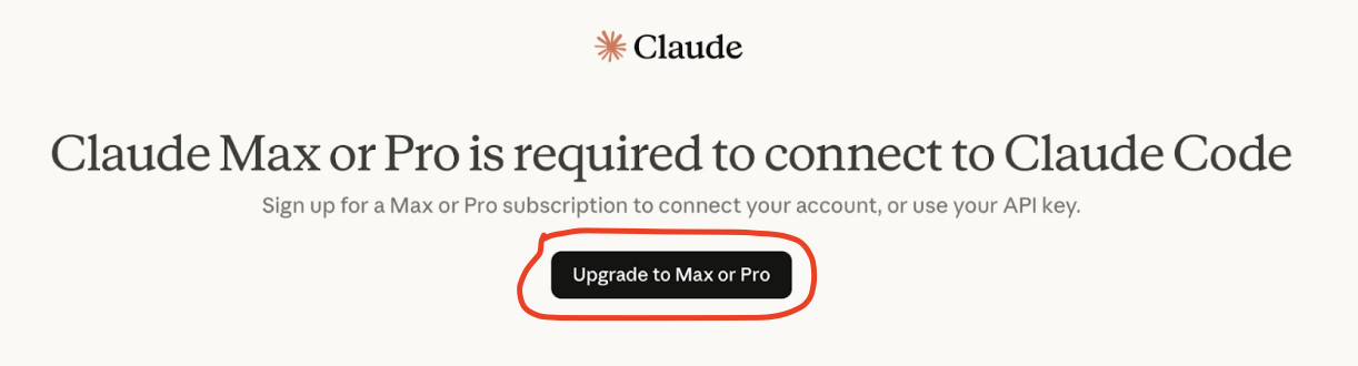 Claude Pro or Max required
