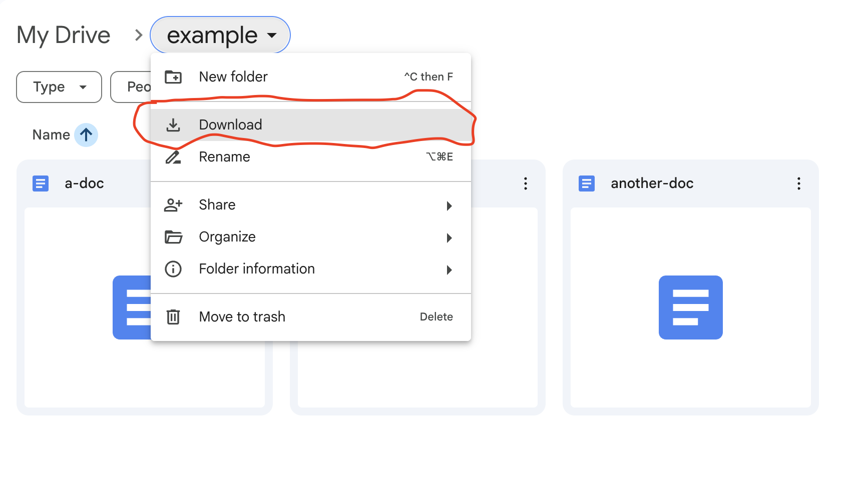 Google Drive download