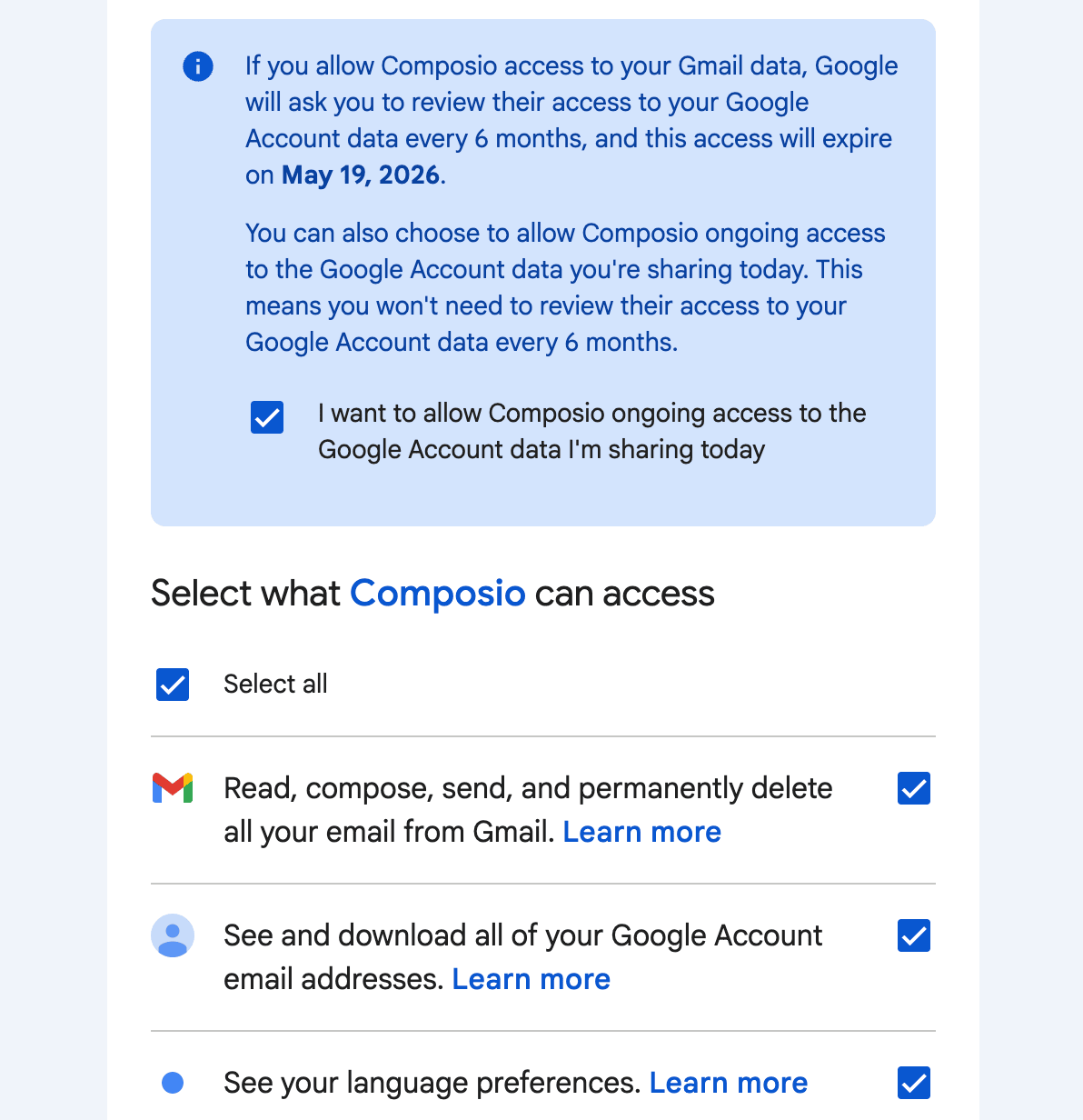 Google OAuth approval