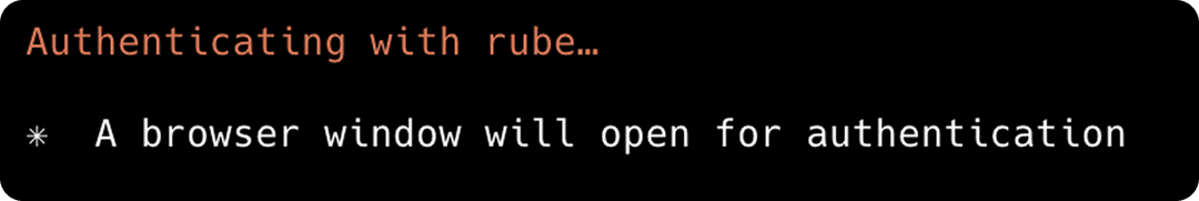 Complete authentication in browser